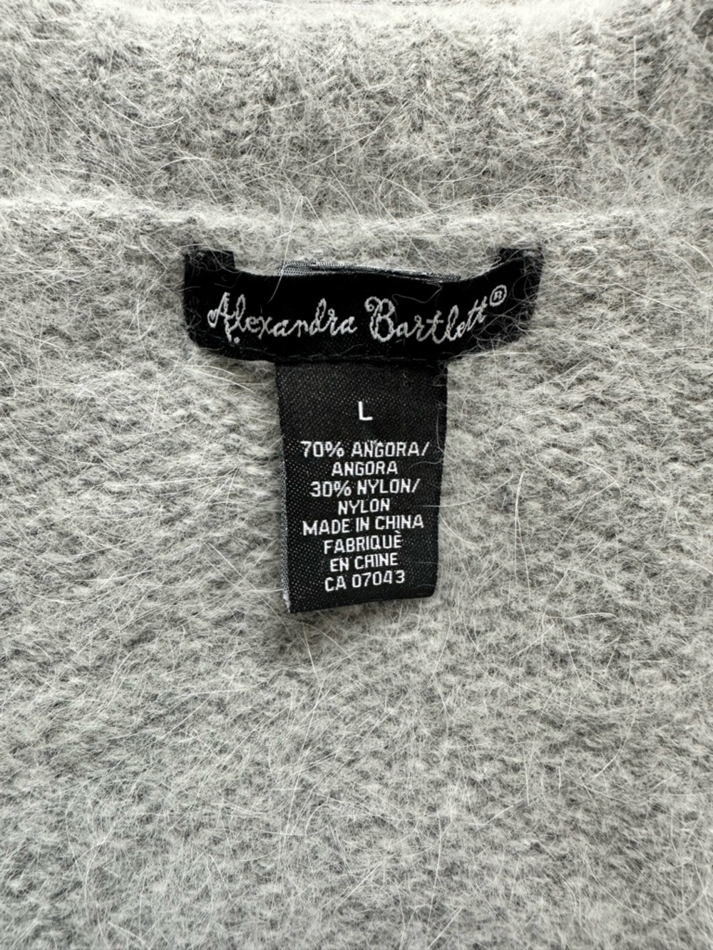 Alexandra Bartlett feminine/vintage inspired Ruffle-Trim Cardigan/ angora/large - Picture 6 of 11